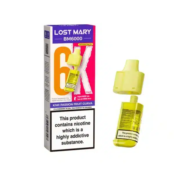 Lost Mary BM6000 Refill Pods Kiwi Passionfruit Guava