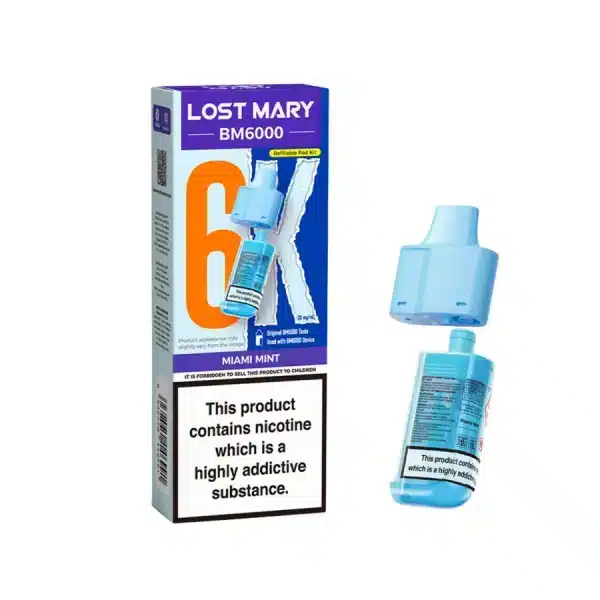 Lost Mary BM6000 Refill Pods Miami Mint