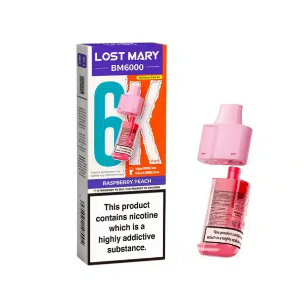 Lost Mary BM6000 Refill Pods Raspberry Peach