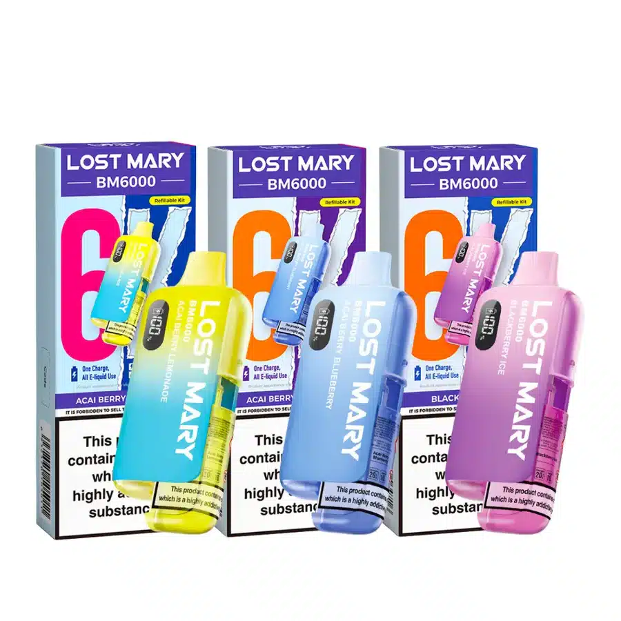 Lost Mary BM6000 Refillable Prefilled Vape Kit Cheap