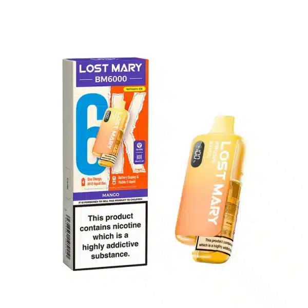 Lost Mary BM6000 Refillable Prefilled Vape Kit Mango