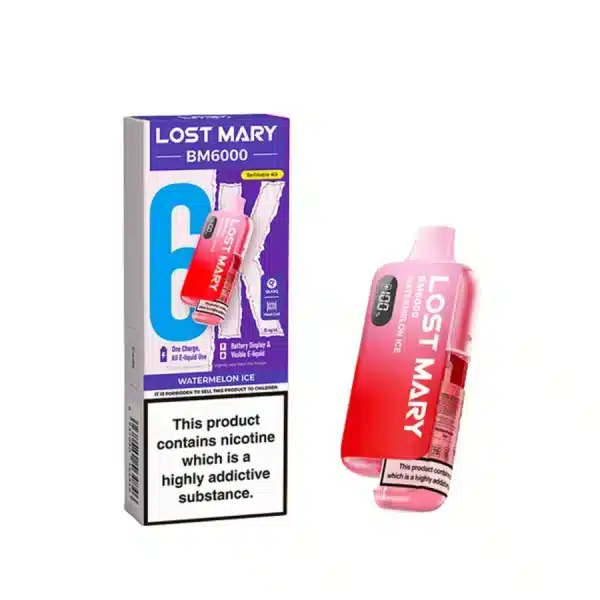 Lost Mary BM6000 Refillable Prefilled Vape Kit Watermelon Ice