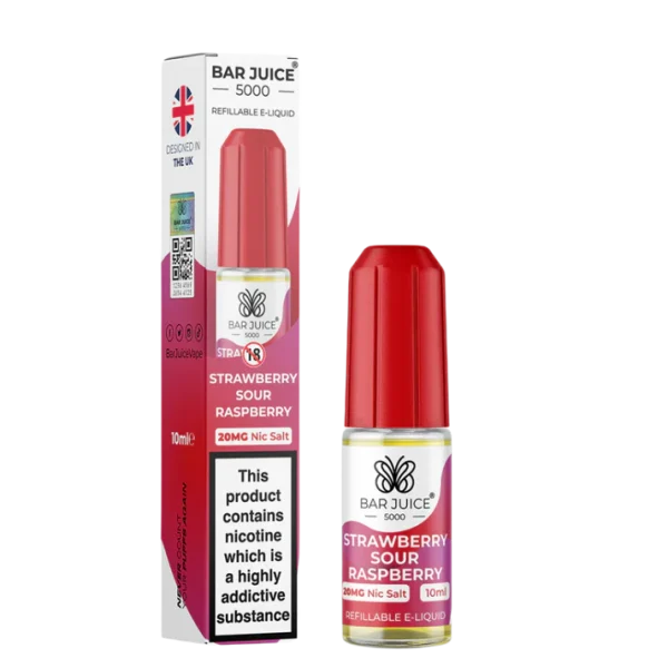 Bar Juice 5000 Nic Salt E-liquid Strawberry Sour Raspberry