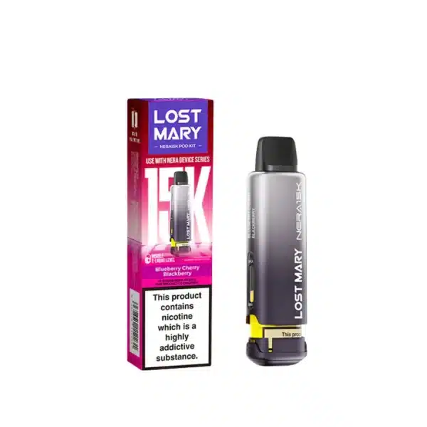 Lost Mary Nera 15K Replacement Prefilled Pod Blueberry Cherry Blackberry