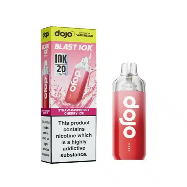 Vaporesso Dojo Blast 10K Vape Kit Straw Raspberry Cherry Ice