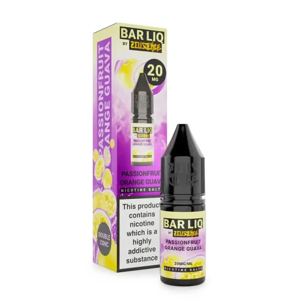 Zeus Juice Bar Liq Nic Salts Passionfruit Orange Guava