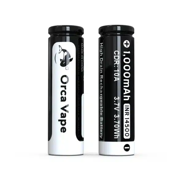 Orca Vape 14500 1000mAh Battery Twin Pack