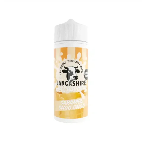 The Lancashire Ice Creamery 100ml Shortfill Caramel Choo Choo
