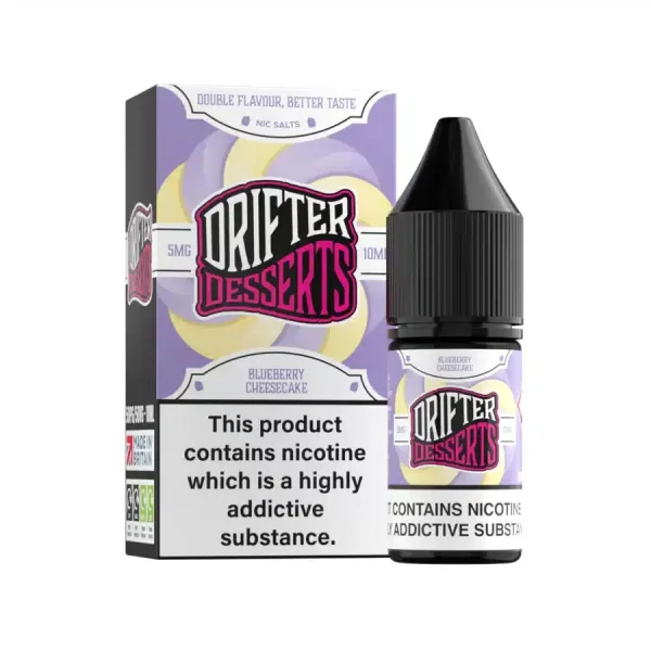 Drifter Desserts Nic Salts Blueberry Cheesecake