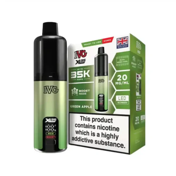 IVG XL35 Vape Kit Green Apple