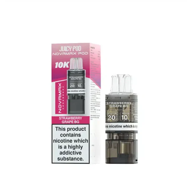 Juicy Pod NovaMax 10K Prefilled Pods Strawberry Grape BG